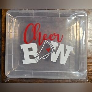 Clear Cheer Bow Storage Box